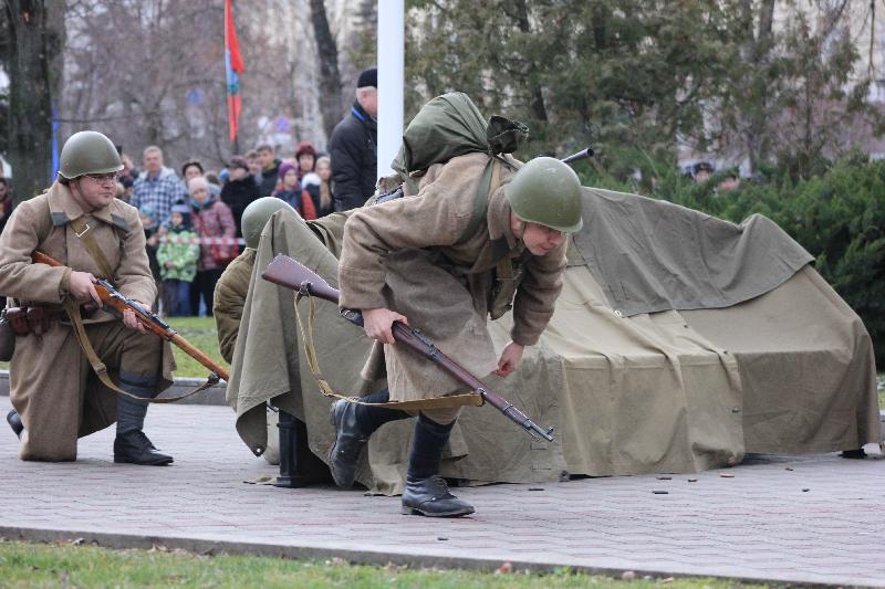 Реконструкция боя за освобождения Краснодара. Фото: Анна Андрияненко