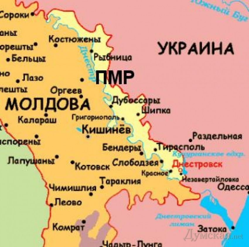 Карта одесса тирасполь