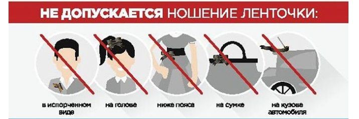 Как нельзя носить георгиевскую ленточку картинки