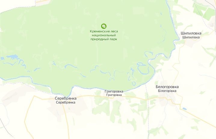 Карта краснолиманского направления