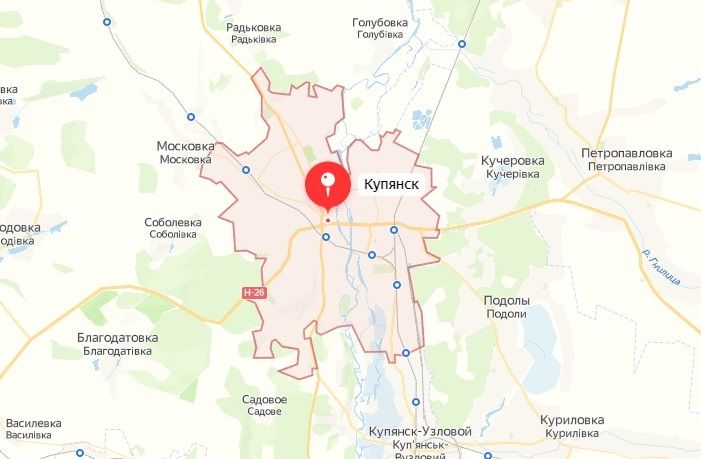 Карта украины купянск на карте