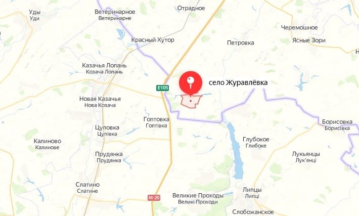 Журавлевка белгородская область карта