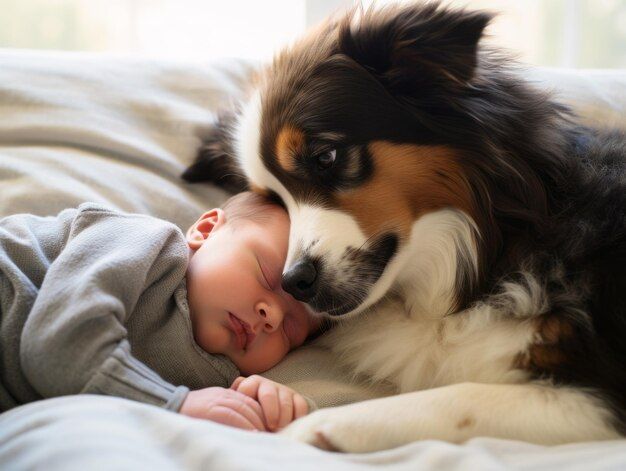 loving-dog-nuzzling-a-newborn-baby-in-a-crib_731930-165312.jpg