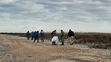 Мазут в Азовском море: вывоз фрагментов, обследован берег Приазовского природного заказника